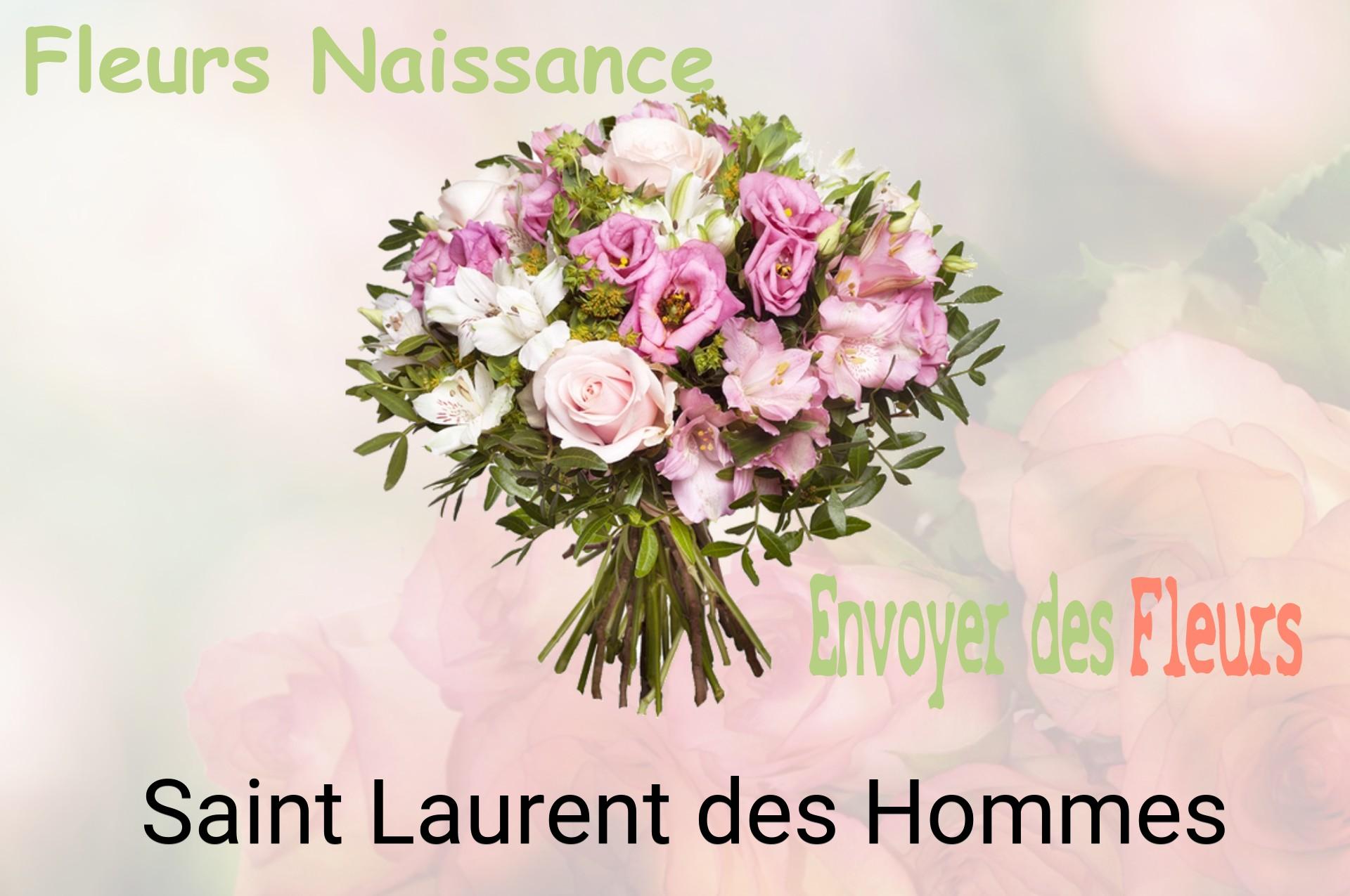 Bouquet de fleurs de naissance livré à Saint-Laurent-des-Hommes